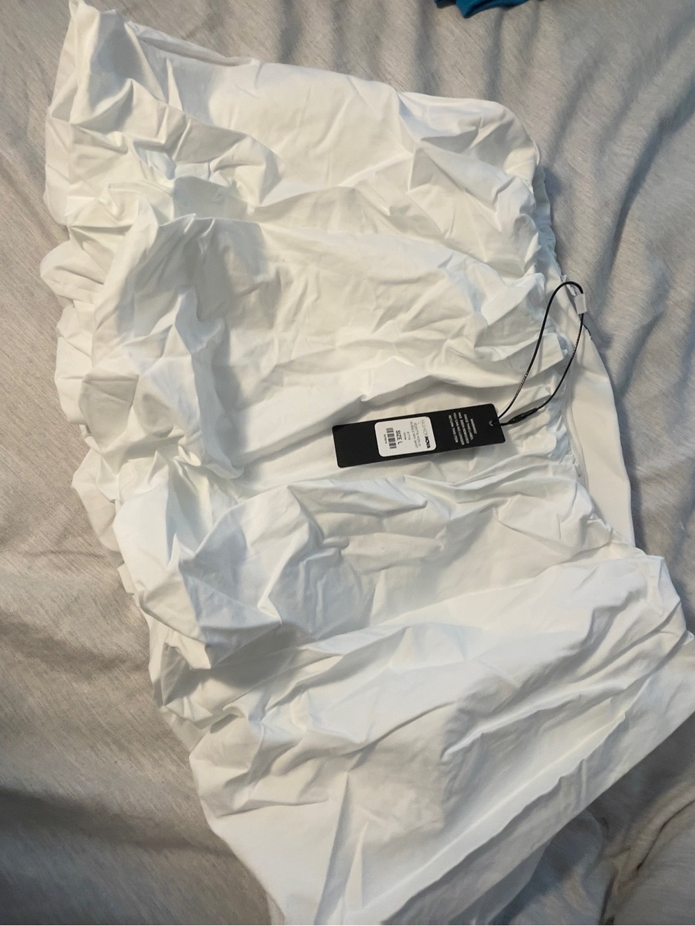 Fashion Nova White Suzette Poplin Bubble Mini Skirt